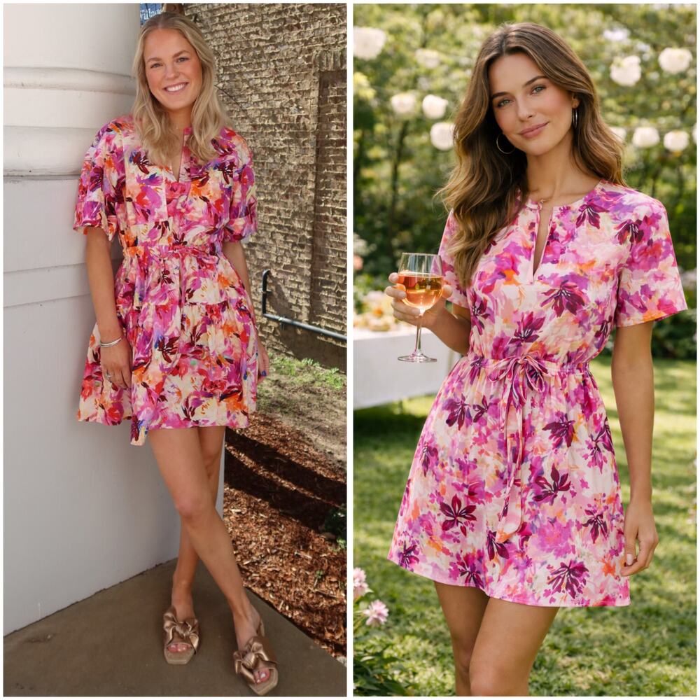 NWT Ulla Johnson Nadira Mini Dress Azalea Floral Cotton Size 00 Designer